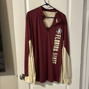 Colosseum Maroon and Cream Men's Shirt XXL